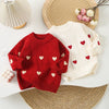 Girl wearing the Heart Sweater Tulle Skirt Set