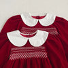 Festive Vintage Style Romper laid flat showing full design