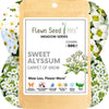 Sweet Alyssum Carpet of Snow Seed Pouch: Fragrant White Blooms for Your Eco-Friendly Lawn