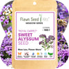 Sweet Alyssum Royal Carpet Seed Pouch: Fragrant Lavender Blooms for Your Eco-Friendly Lawn