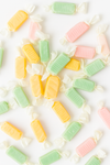 Sugar-Free European Fruit Taffy Toffees – Strawberry, Orange & Lemon | 35 pc, 7 oz