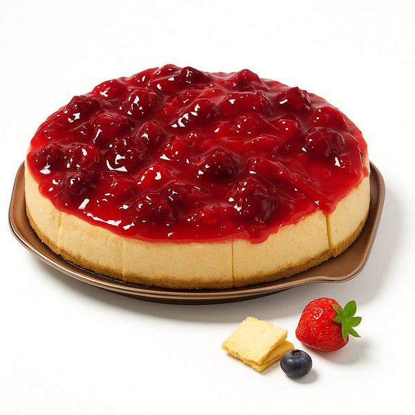 Andy Anand sugar-free strawberry cheesecake freshly baked to order in Chino California, no preservatives