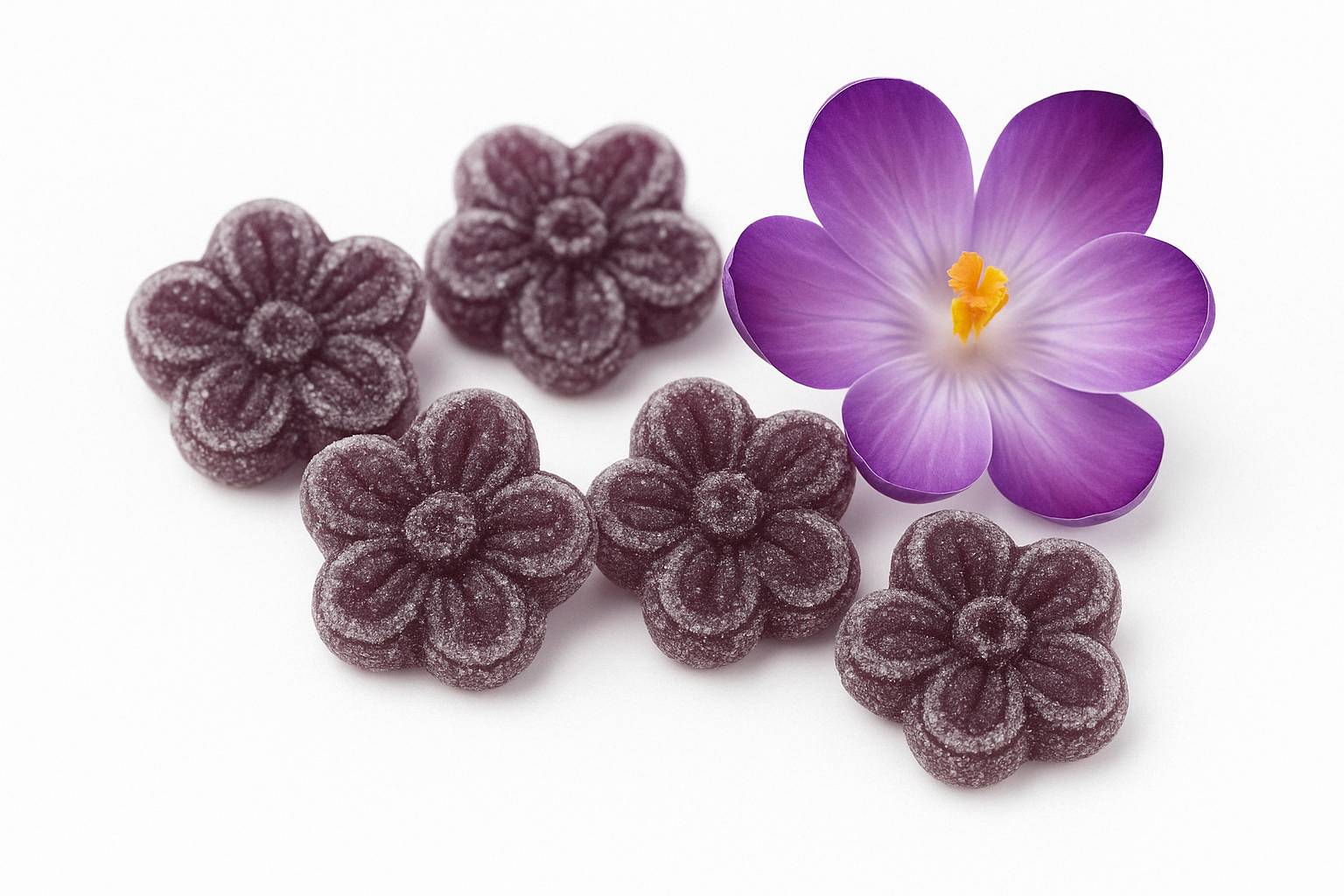 Sugar-Free Violet Candy | Authentic European Floral Dragées (3-Pack)