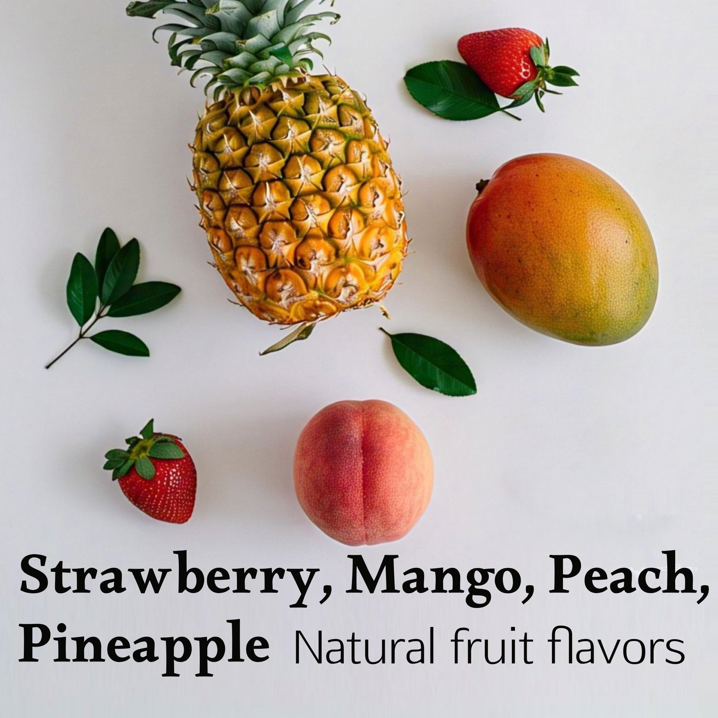 Sugar-Free Vitamin C Gummies 500mg | Strawberry, Mango & Peach | 50 ct