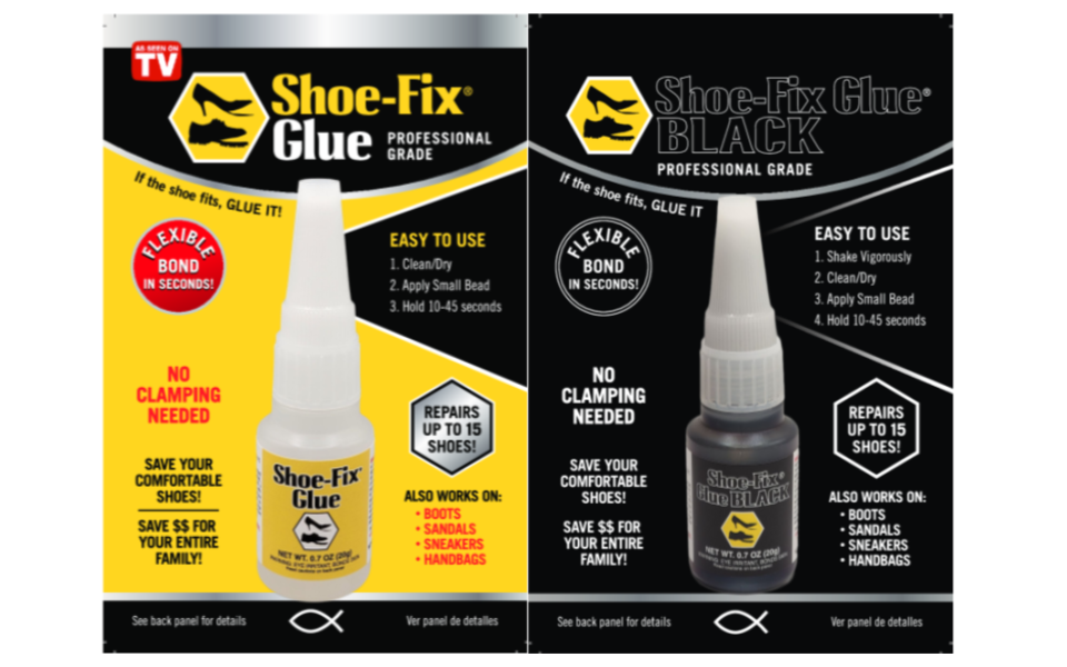 Boot-Fix & Shoe-Fix Glue 2-Pack – Instant Shoe Repair Adhesive