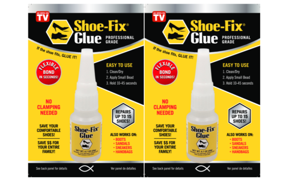 Shoe-Fix Glue 2-pack shoe repair adhesive