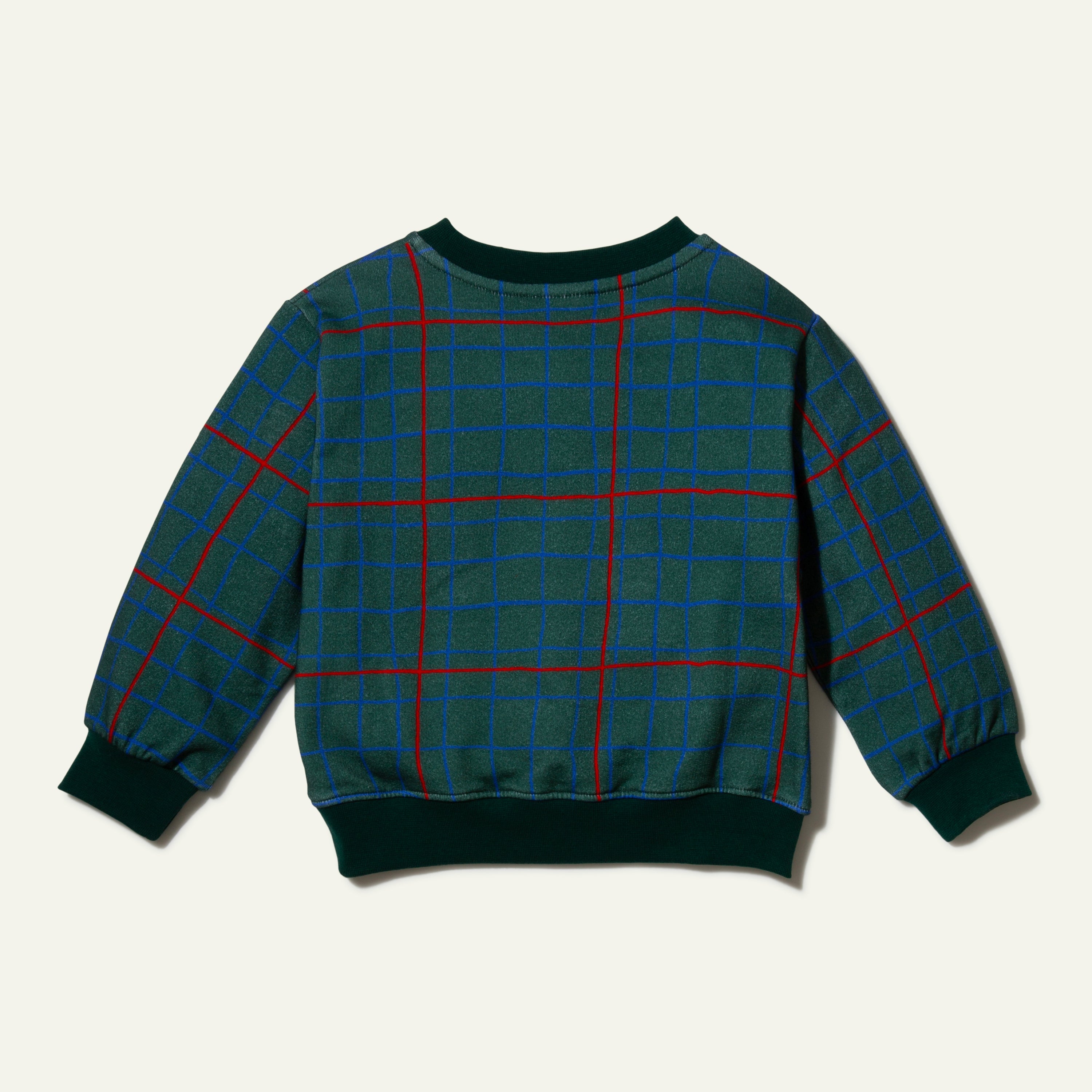 Recycled Cotton Grid Kid Sweatshirt