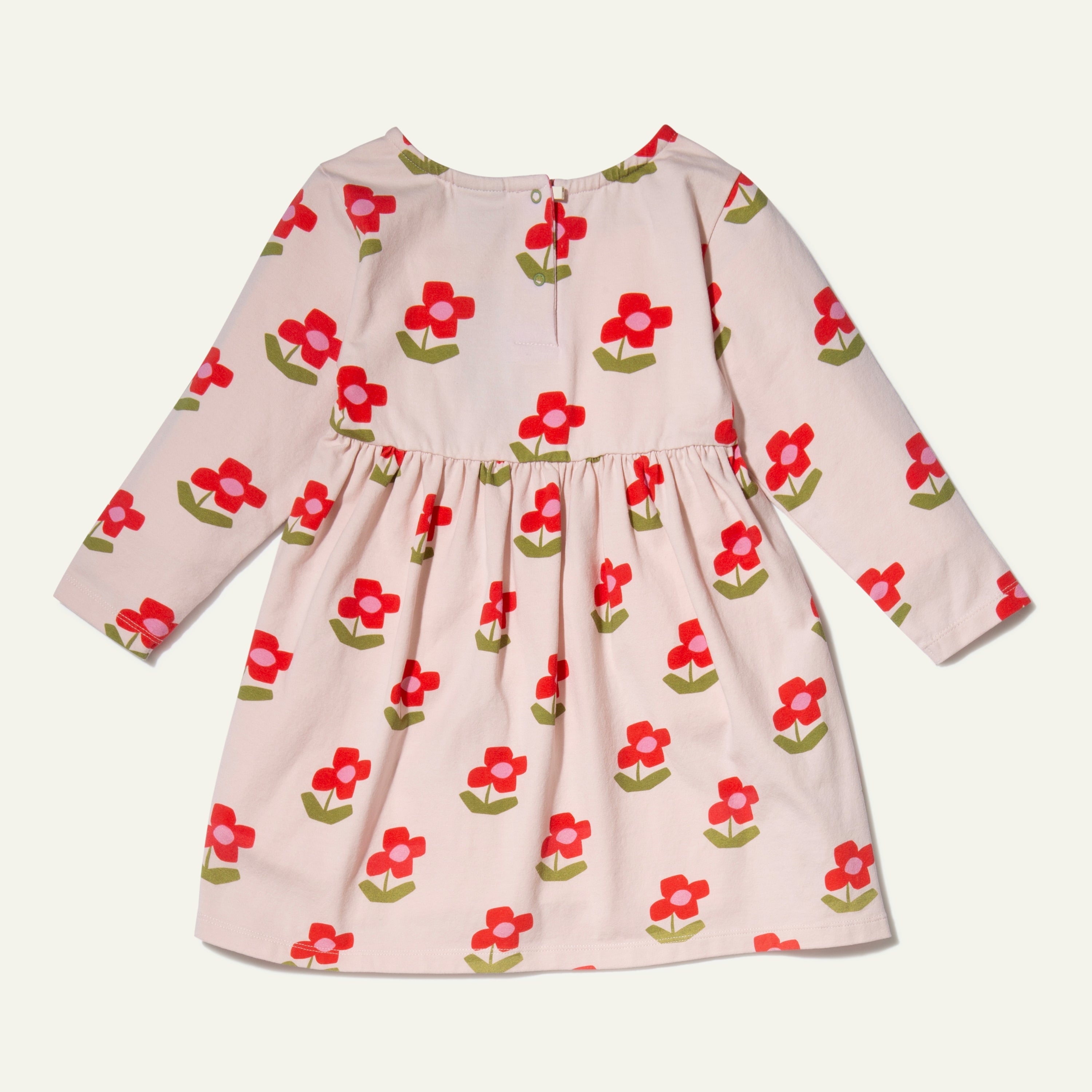 Mon Coeur sustainable kids floral dress made from recycled jersey fabric