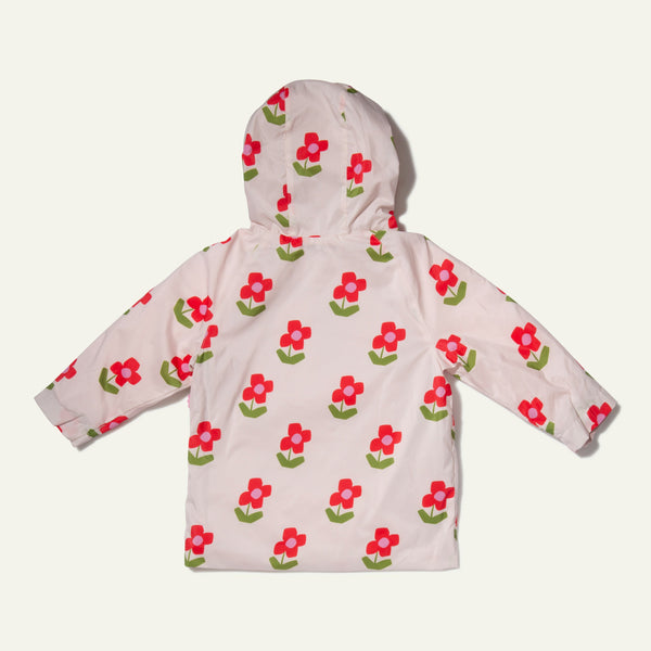 Recycled Fabric Flower Baby Raincoat