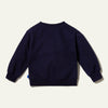 Recycled Cotton Pockets Kid Navy Sweatshirt