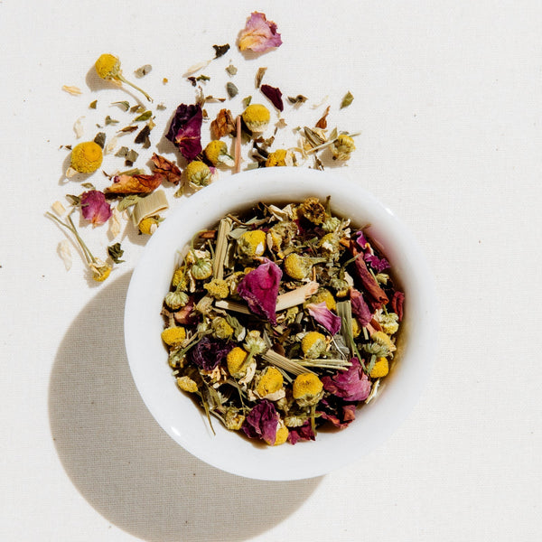 Art of Tea Sleep Blend loose leaf herbal tea in reusable tin