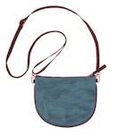 Marlee crossbody bag by Smateria in lake blue, versatile day-to-night style