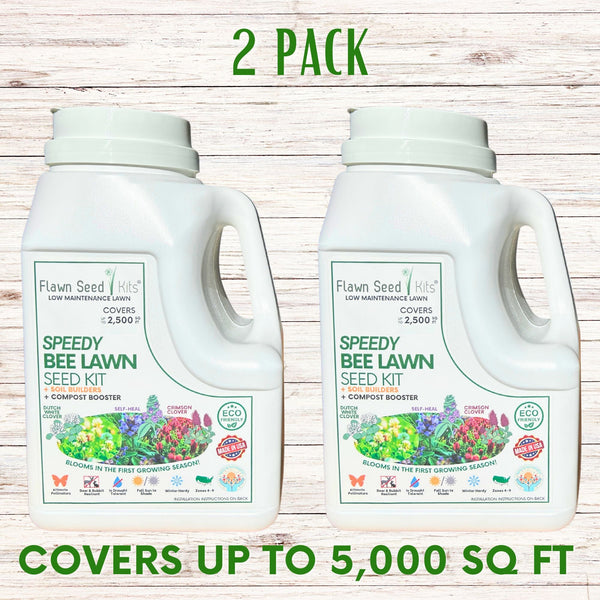 Speedy Bee Lawn Seed Kit: Quick Blooms for a Pollinator Paradise!