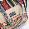 Recycled Travel Tote Delhi shown from a different angle highlighting unique pattern variation