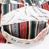 Interior and handle detail of the Recycled Travel Tote Delhi