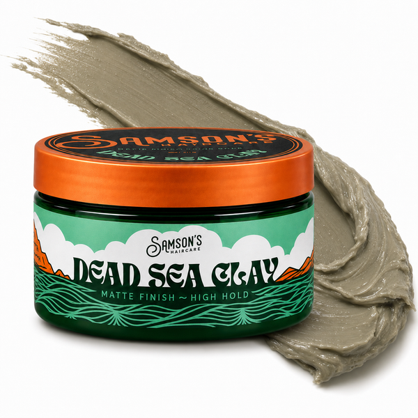 Dead Sea Clay Hair Clay – Ultra-Matte Medium Hold by Samsons (4 oz)