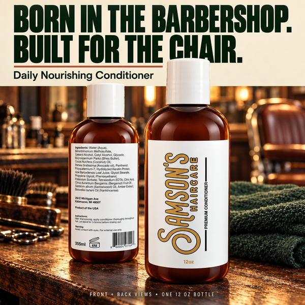 Samson's Daily Nourishing Conditioner – Shea Butter & Avocado Oil, 12 oz