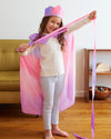 Whimsy meets sustainability!  This mulberry silk Blossom Cape is perfect for imaginative play & doubles as a Halloween costume! Easy wear, ages 3-8, eco-friendly.