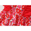 Fly Sleeve Floral  Dress W Bag