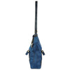 Blue sling bag with a strap on a white background