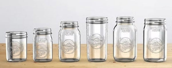 Azure Standard 16oz Wide Mouth Pint Mason Jar