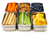 Set of 2 stainless steel mini sauce containers with lids, shown next to a rectangular lunch pod