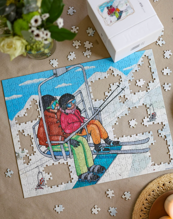 The Skiers, Amanda Oleander - 450 pieces