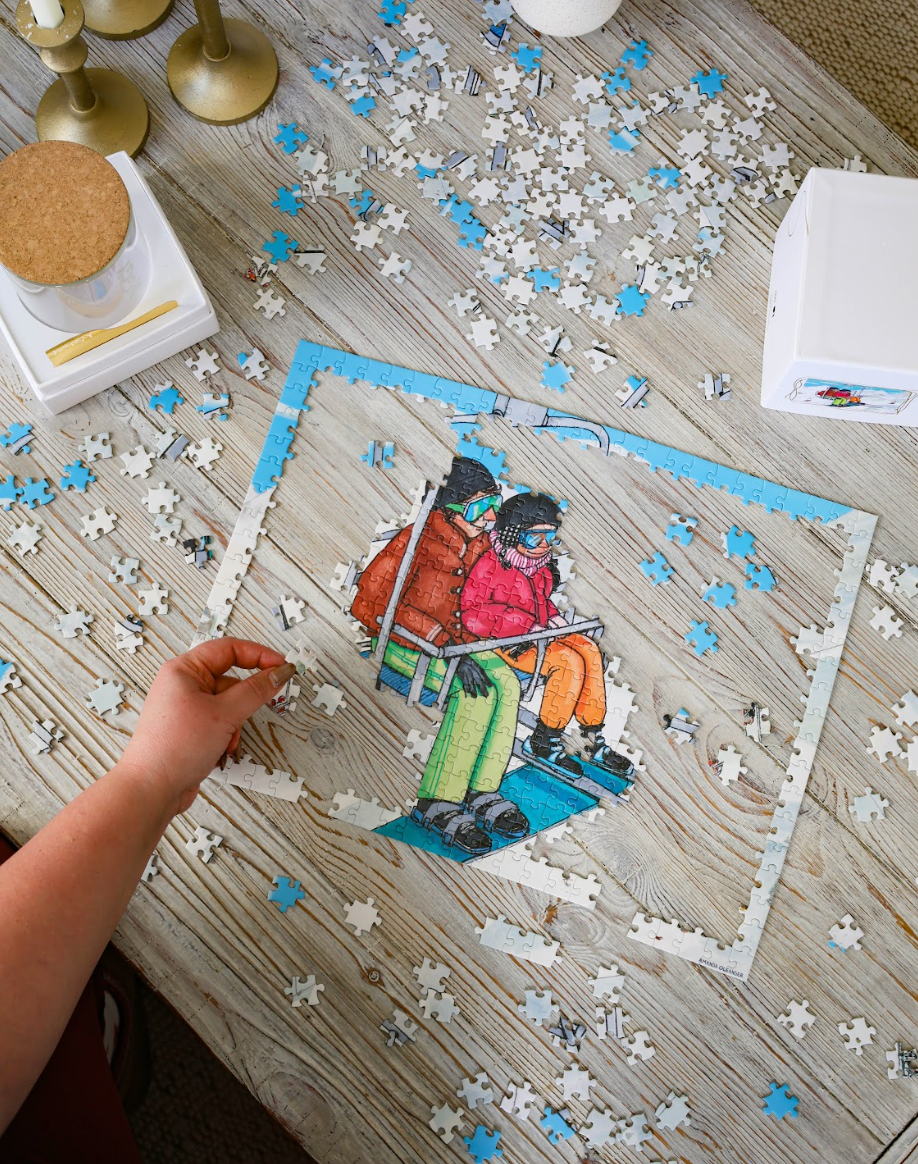 The Skiers, Amanda Oleander - 450 pieces