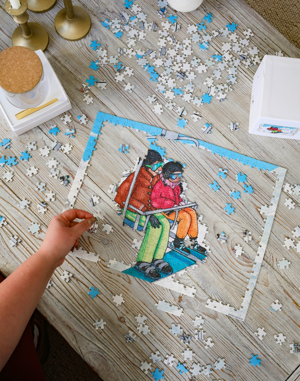 The Skiers, Amanda Oleander - 450 pieces