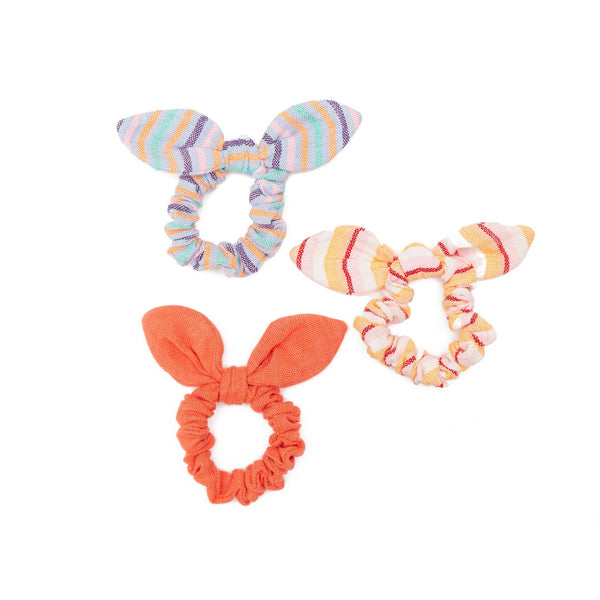 Tie Scrunchies - Set of 3