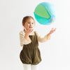 Sarah's Silks Sea Balloon Ball packaged in a lightweight silk gift bag with safety hang tag