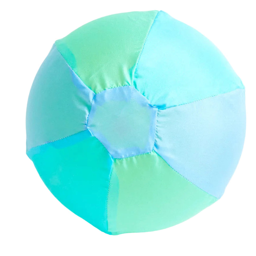 Sarah's Silks Sea Balloon Ball with 100% silk cover in ocean-inspired colours for kids' play
