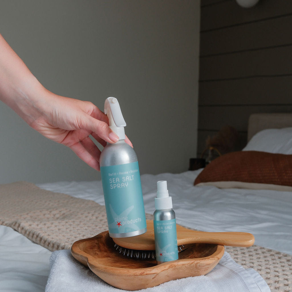 Plaine Products Sea Salt Spray – Natural Beach Waves & Volume