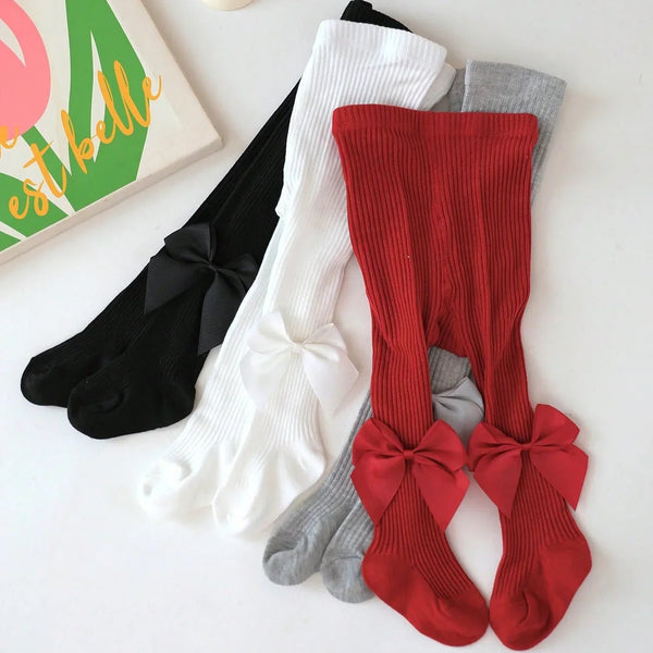 Side Bowknots Knit Leggings from Ryan and Remi
