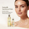 Self Tan Drops bottle shown alongside the Organic Self Tanner Lotion for face and body use