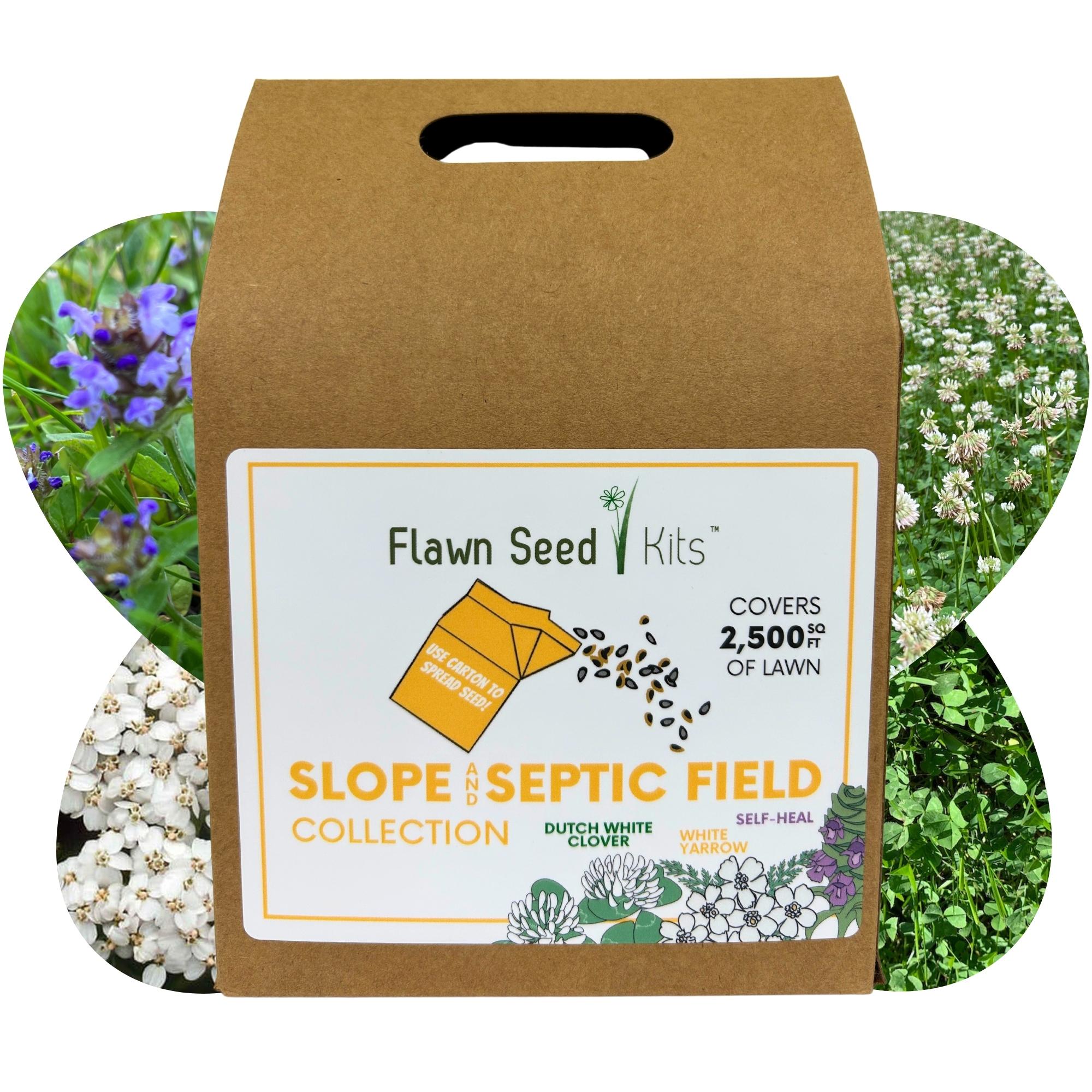 Flawn Seed Kits packaging with a label on a white background