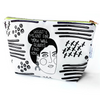 Serendipity feminist cosmetic bag with original Artifacts of Joy artwork, fair trade by Fair Anita