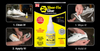 Four-step guide showing how to use Shoe-Fix Glue to repair shoe soles