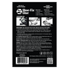 Back label of Shoe-Fix Glue BLACK showing product directions and details