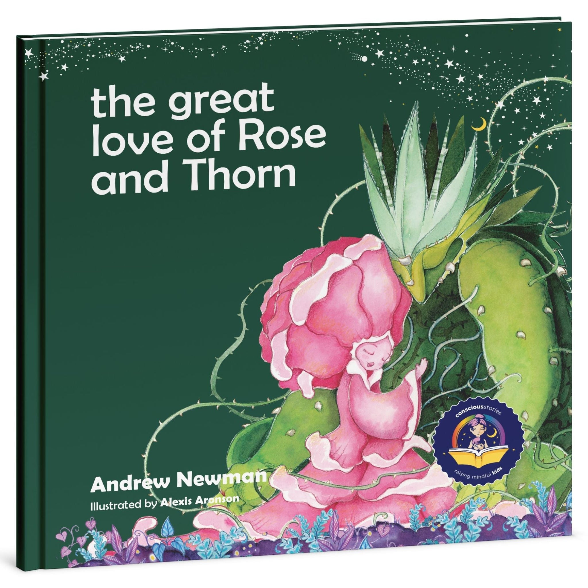 The Great Love of Rose and Thorn children's picture book cover by Conscious Stories