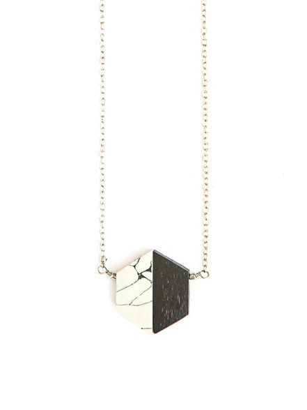 Fair Anita Balanced Geometry Black Necklace — nickel-free, handmade fair trade jewellery