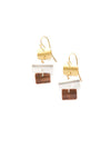 Fair Anita Shuffle Mixed Metal Earrings — nickel-free, ethically handmade, 1.5 inch drop earrings