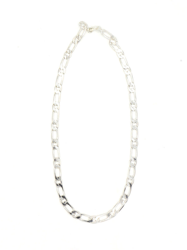 Fair Anita silver chunky chain necklace flatlay, eco-friendly recycled metal statement jewellery