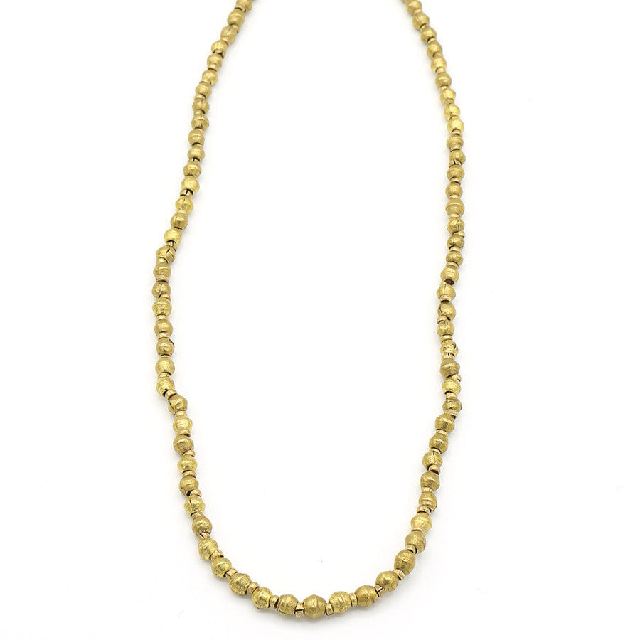 Simplicity Upcycled Brass Artillery Necklace handcrafted by women artisans in Ethiopia – Fair Anita