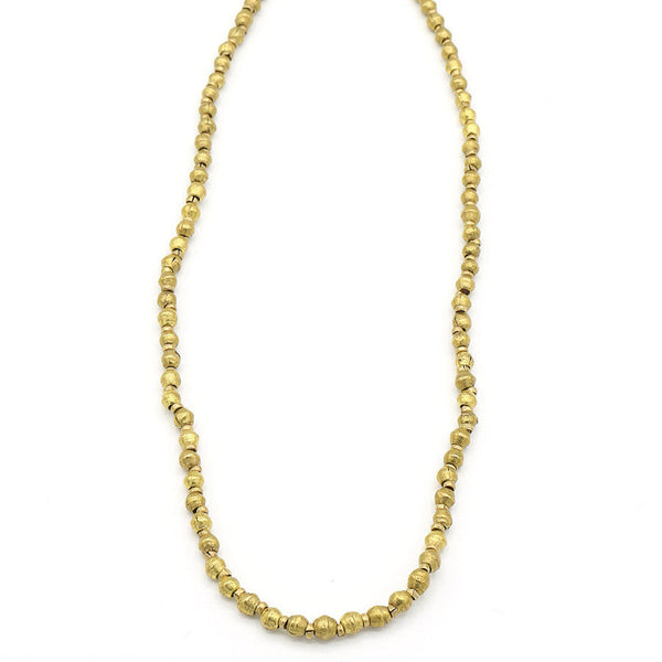Simplicity Upcycled Brass Artillery Necklace handcrafted by women artisans in Ethiopia – Fair Anita