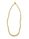 Ethically made recycled brass short necklace worn at collarbone – Fair Anita Simplicity Necklace