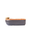 Sixie self-watering seed starter pot in batray colour filled with organic seed-starting soil from the Orta Gardens beginner kit