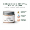 Glimmer Goddess Skin Renewal Night Cream with certified organic ingredients for firming and hydration