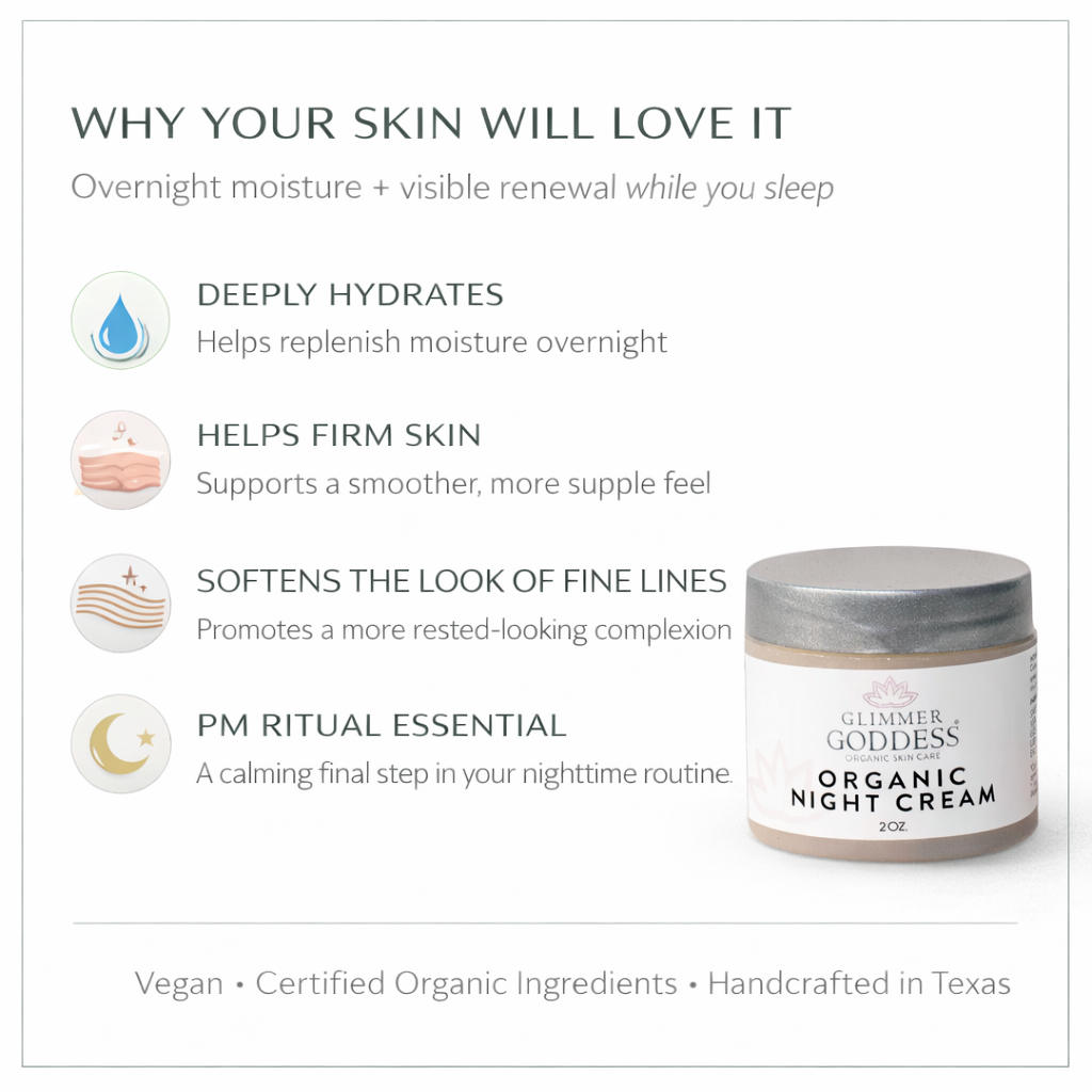 Organic Anti-Aging Night Cream – Firming & Skin Renewal 2 oz