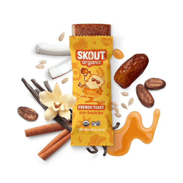 Skout Organic French Toast Kids Bar | Vegan & Gluten-Free Snack